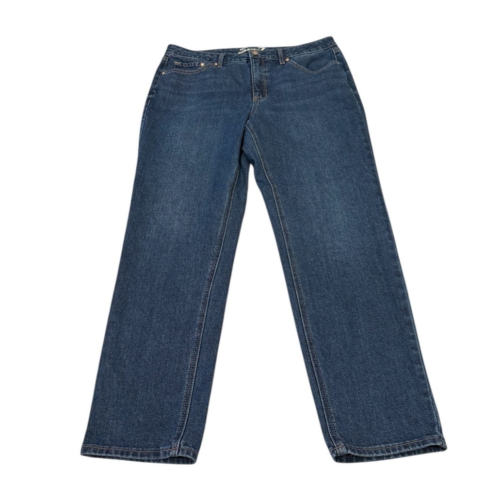 Seven7 Slim Straight Jean Medium Wash Women’s Size 12